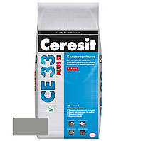 Затирка Ceresit СЕ 33 plus 114 сіра 2 кг