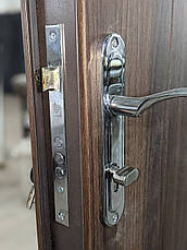 Вхідні металеві бронированнная двері Турин темний горіх (серія «ВІП»), фото 3