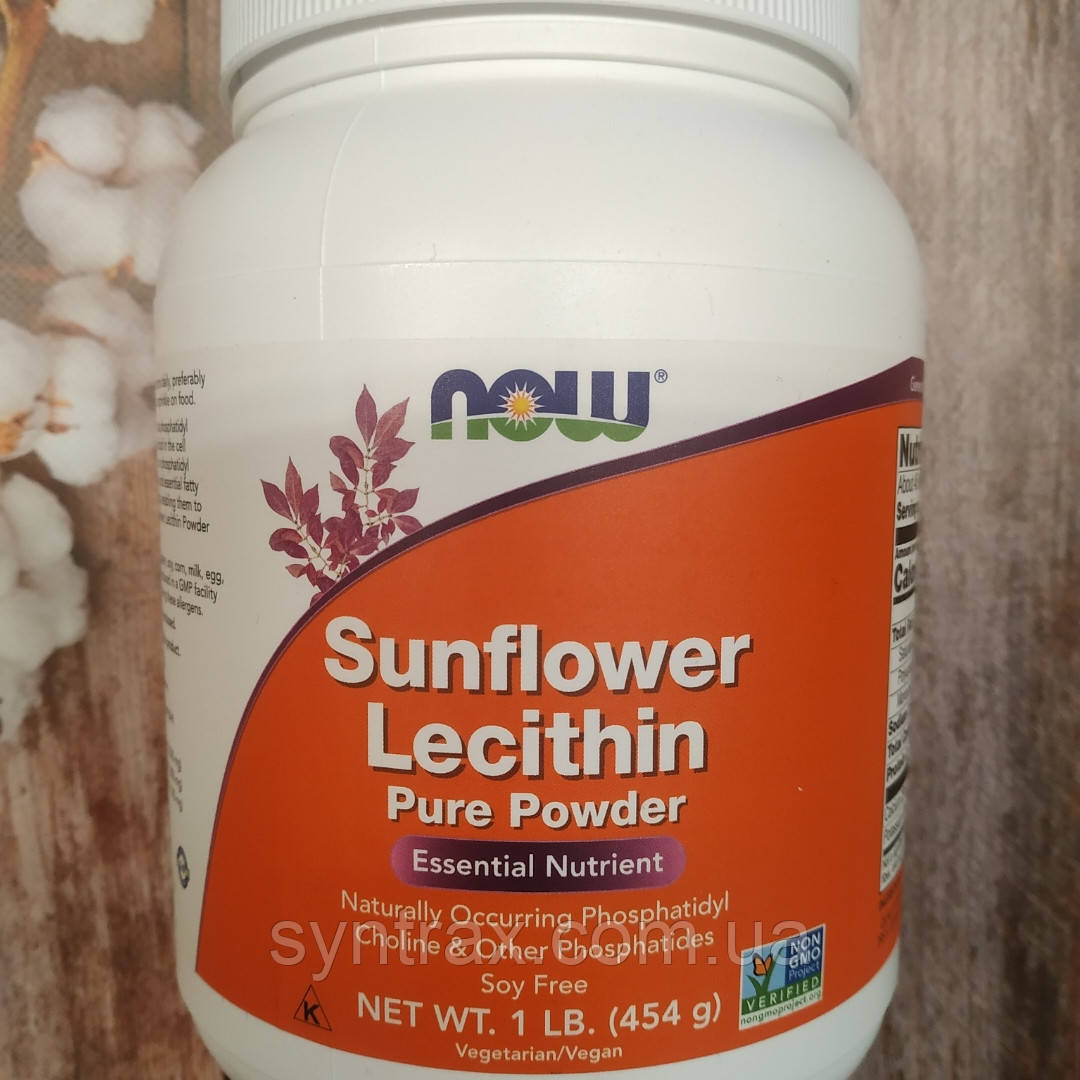 Now Foods Sunflower Lecithin 454 g, соняшниковий лецитин нау