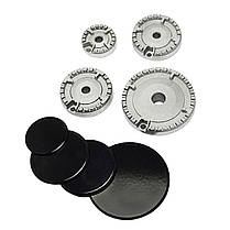 Універсальний комплект конфорок із кришками для газової плити (Nord, Greta, Hansa, Kaiser, Indesit, Gorenje), фото 5