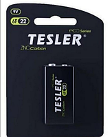 Батарейка сольова Tesler 6F22 9V Крона Blister 12 шт TC 3793