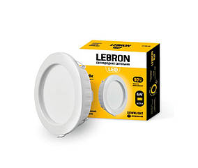Світильник світлодіодний LEBRON L-DR-641 6W 420Lm 4100K