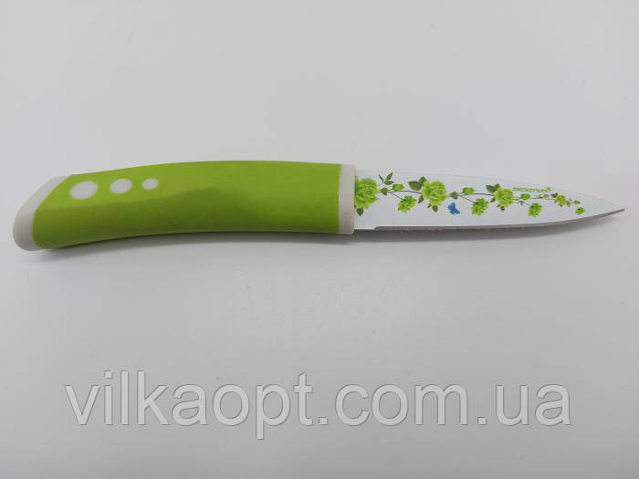 Нож кухонный цветной для чистки и нарезки овощей и фруктов L 20 cm лезвие 9 cm - фото 2 - id-p438597315