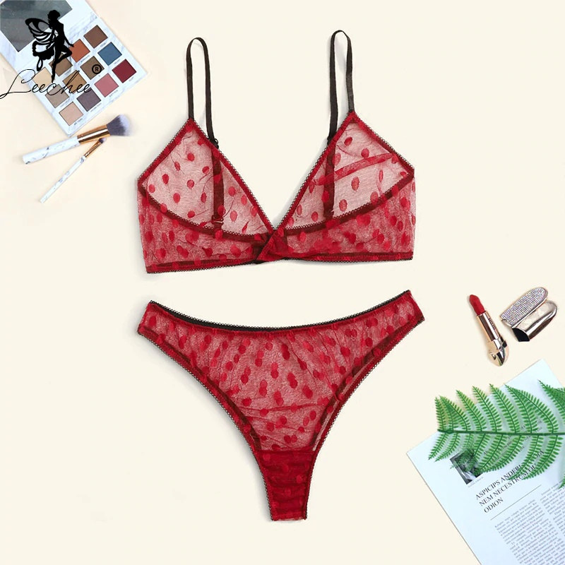 Комплект жіночого мереживного нижньої білизни чорний, фото 1