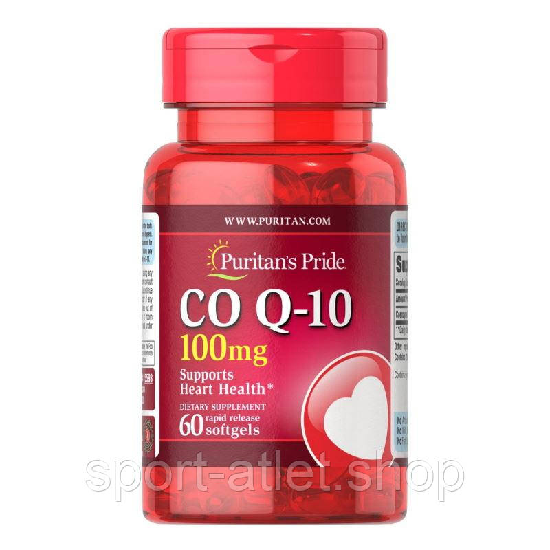 Натуральна добавка Puritan's Pride CO Q10 100 mg, 60 капсул
