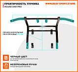 Турнік бруса настінний для дому House One Pro 3 в 1, фото 7