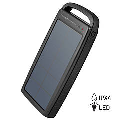 УМБ Promate SolarBank-20 20000 mAh 2 USB 2.1 А LED Black (solarbank-20.black)