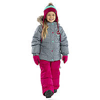 Зимний комплект для девочки, куртка и полукомбинезон Peluche & Tartine