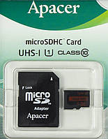 Карта пам`яті 16Gb Micro-SDHC(UHS-1) Apacer R85MB/s (adapter)class10 №2602