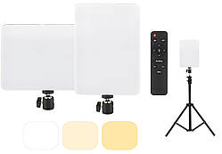 Студійний LED-освітлювач 10,7" MM-240 (Ra95+) (23 см*16 см) з пультом Black (220V)