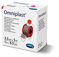 Пластырь фиксирующий текстильный Omniplast 2,5 см х 5 м