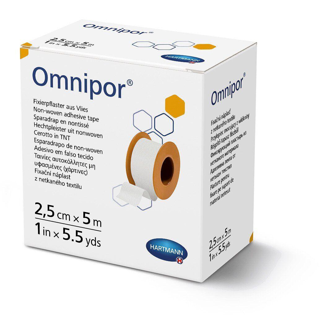 Пластир фіксуючий паперовий Omnipor 2,5 см х 5 м