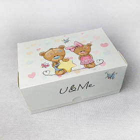 Коробка універсальна, 180*120*80 мм, без вікна, "Ведмедики"