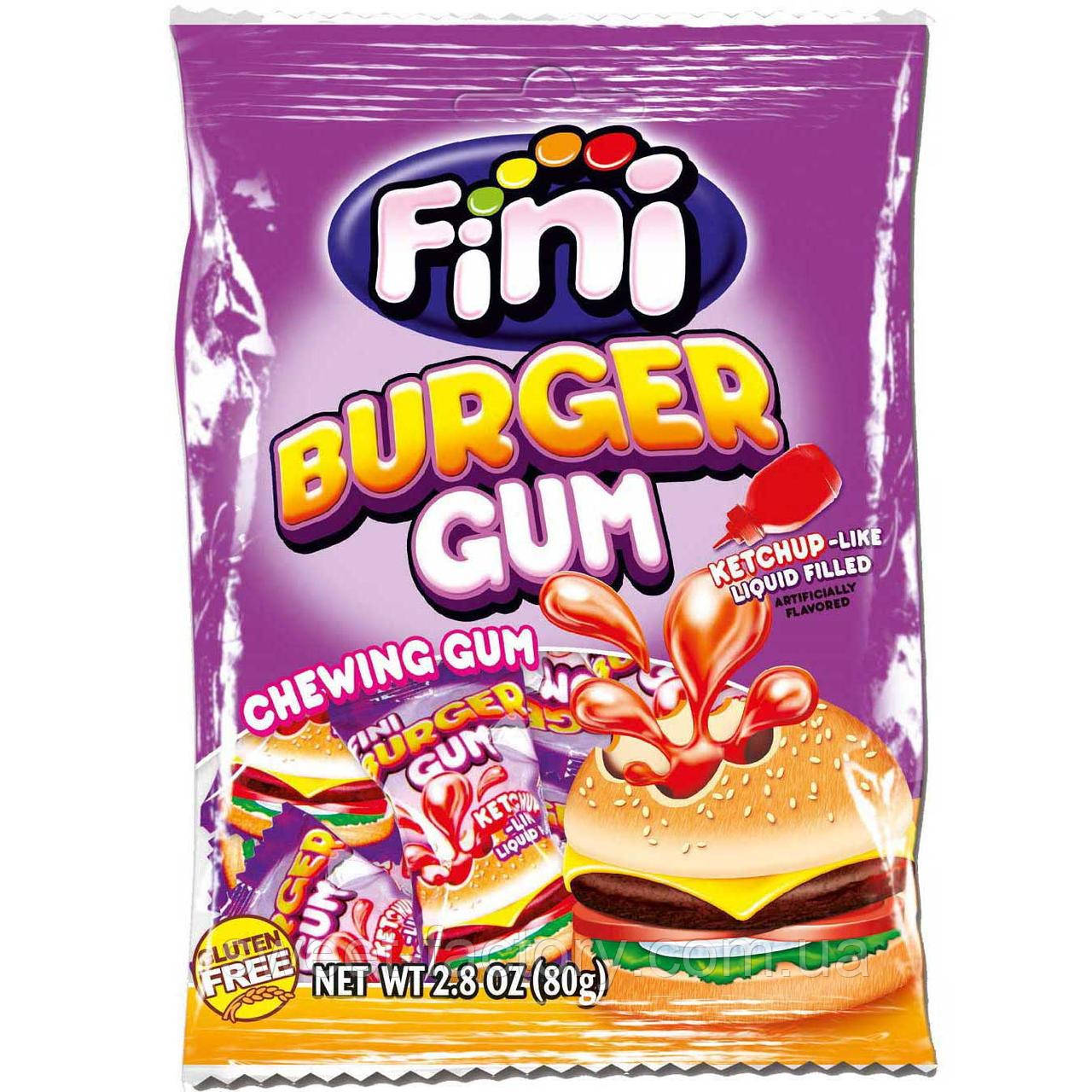 Fini Burger Gum Pack 80 g