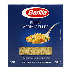 Макарони вермішель №30 Барілла Barilla Filini vermicelles 500g 14шт/ящ (Код: 00-00003588)