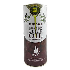 Олія соняшниково-оливкова Елаіоладо Ελαιόλαδο Extra Virgin 1L ж/б 12шт/ящ (Код: 00-00003927)