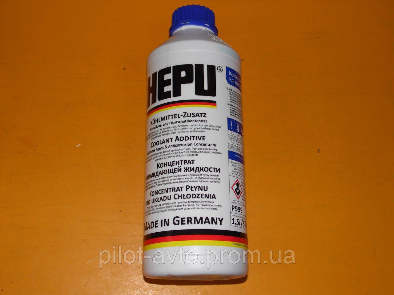 Антифриз G11 синій концентрат 1.5 л HEPU P999