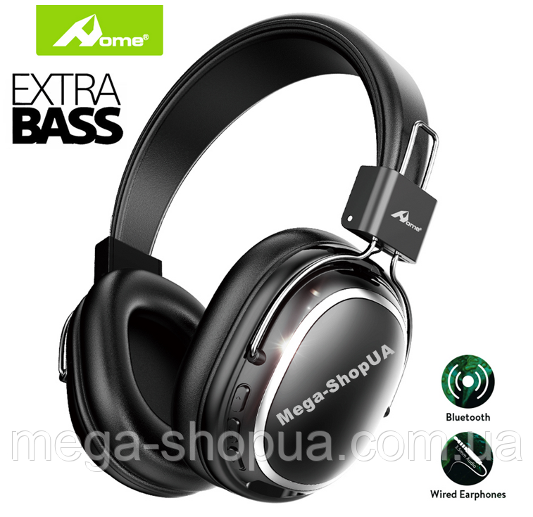 Навушники та гарнітура бездротові Bluetooth блютуз V54D / MP3 плеєр, FM Чорні