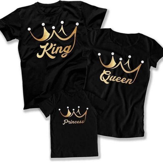 Сімейні футболки "King, Qween and Princess"