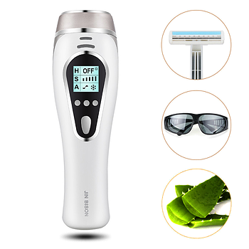 Фотоепілятор JIN BISON A8 з охолодженням Функція 3в1 (епіляція - омолодження шкіри – лікування прищів) + ПОДАРУНОК