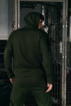 Костюм чоловічий спортивний Cosmo Intruder сірий Кофта толстовка + штани + Подарунок, фото 3