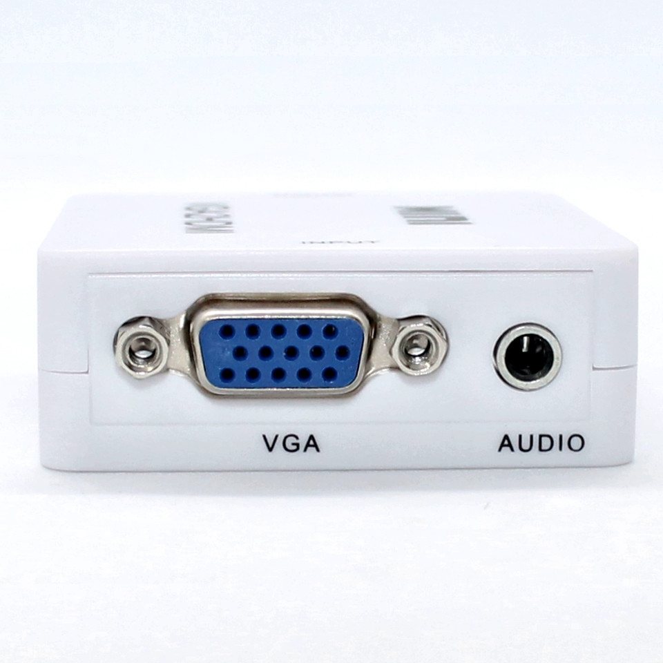 Конвертер переходник VGA to HDMI адаптер с аудио входом VGA2HDMI Converter Mini 1080P - фото 5 - id-p1333395665