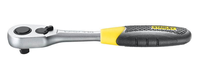 Тріскачка 3/8" "Expert" флажковая, 54 зуба, рукоятка "BIMATERIAL" STANLEY 1-13-848