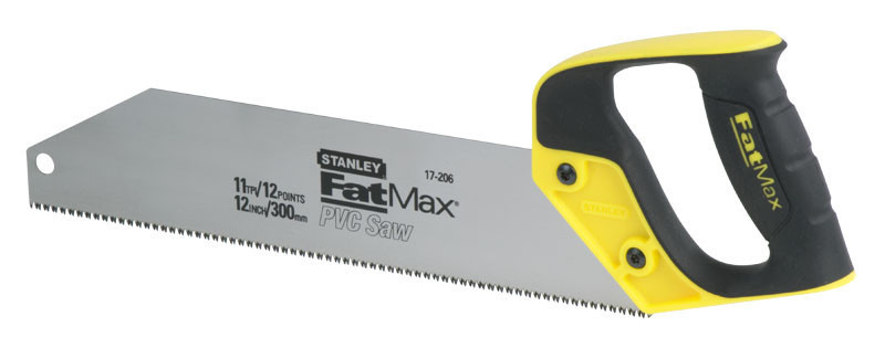 Ножівка по ПВХ і АВС 300мм 13TPI "FatMax®" пасовочная "пиляння на себе" STANLEY 2-17-206