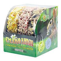 Ласощі Смаколик для гризунів Овочеві кільця 3 в 1