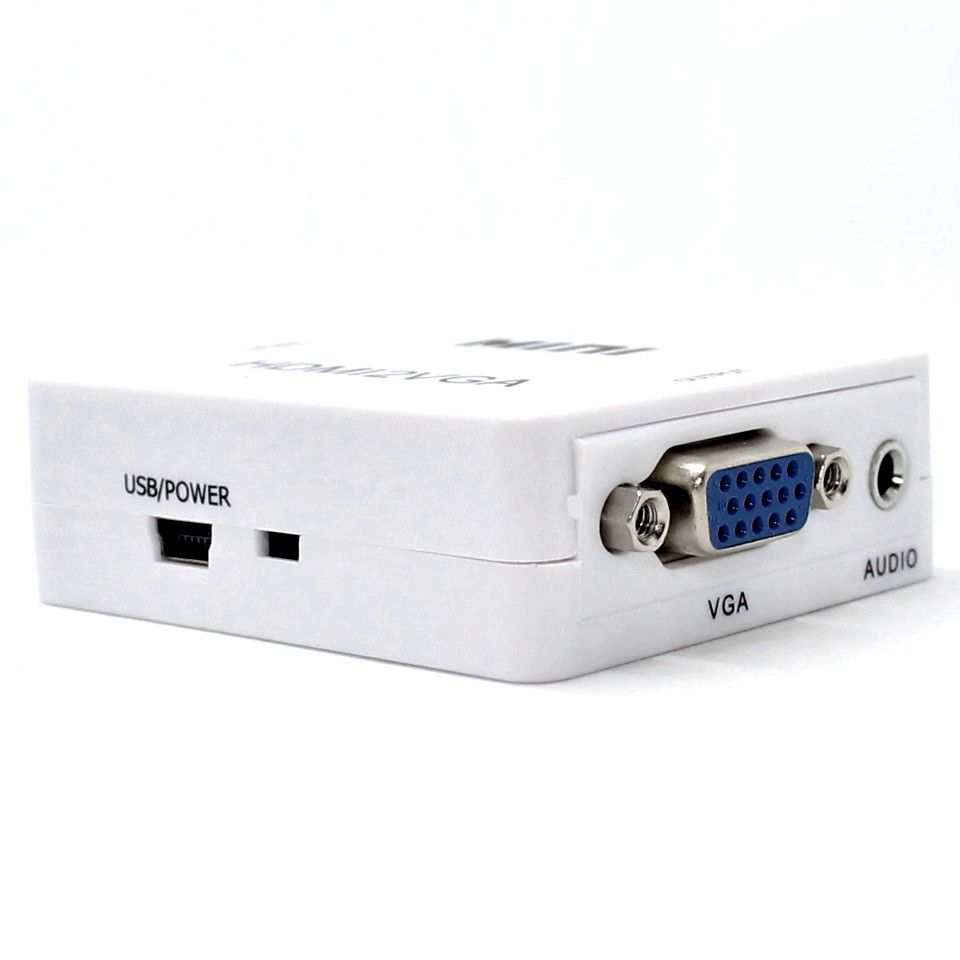 Конвертер переходник HDMI to VGA адаптер со звуком HDMI2VGA Аудио выход Video Converter Mini 1080P - фото 5 - id-p1346839552