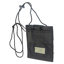 Сумка чорна нагрудна для грошей і документів Max Fuchs Black 30930A