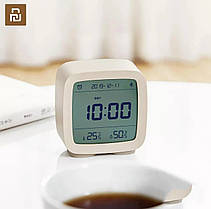 Часы будильник Xiaomi Qingping Bluetooth Alarm Clock Beige только зелёный цвет в наличии, фото 3