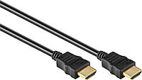 Кабель монітора-сигнальний HDMI M/M 10.0m Lucom (25.02.5232) ST+HEC+ARC 720p D=7.3mm Gold