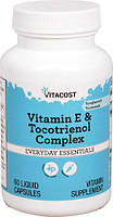 Токотриенол (16,6 мг) и витамин Е 60 капс (США) Vitacost Tocotrienol