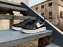 Чоловічі кросівки Nike Air Force 1 (41-46) Black/White чорні з білим, фото 5