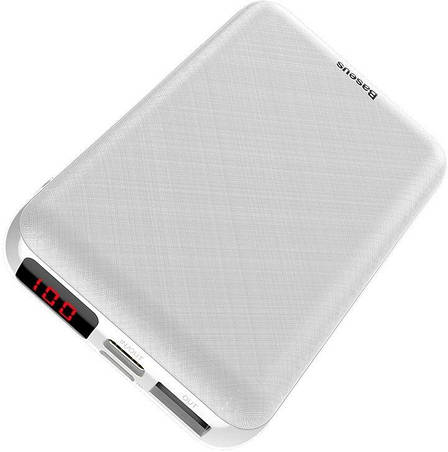 УМБ Power Bank (зовнішній акумулятор) для телефону Baseus Mini S 10000 мАг Білий (PPALL-XF02), фото 3