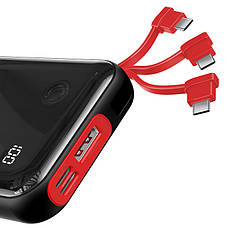 УМБ Power Bank (зовнішній акумулятор) для телефону Baseus Mini S 10000 мАг Чорний (PPXF-A09), фото 5