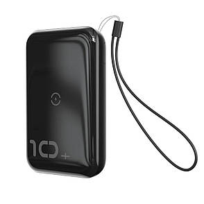 УМБ Power Bank (зовнішній акумулятор) для телефону Baseus Mini S БЗП 10000 мАг Чорний (PPXFF10W-01), фото 1