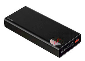 УМБ Power Bank (зовнішній акумулятор) для телефону Baseus Mulight 20000 мАг Чорний (PPALL-MY01), фото 1