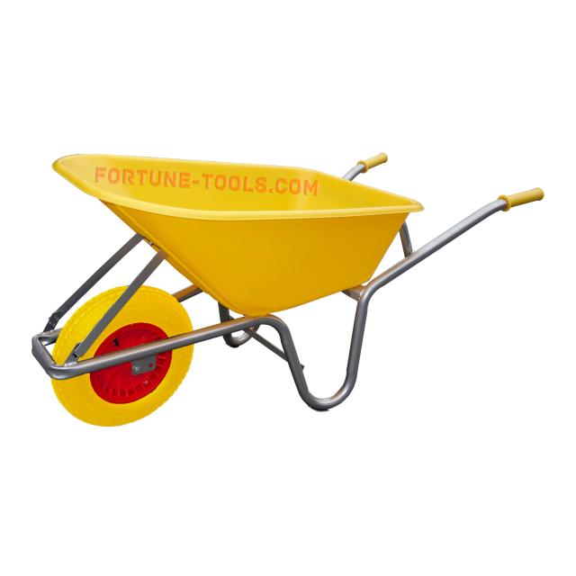 Купить Тачка с пластиковым корытом 200кг/100л с полиуретановым колесом ...