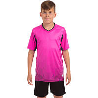 Футбольная форма подростковая SP-Sport Rhomb розовая 11B, рост 135-140