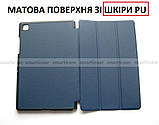 Темний синій смарт чохол Samsung Galaxy Tab A7 10.4 2020 (T500 T505) Ivanaks Tri Fold DBlue, фото 3