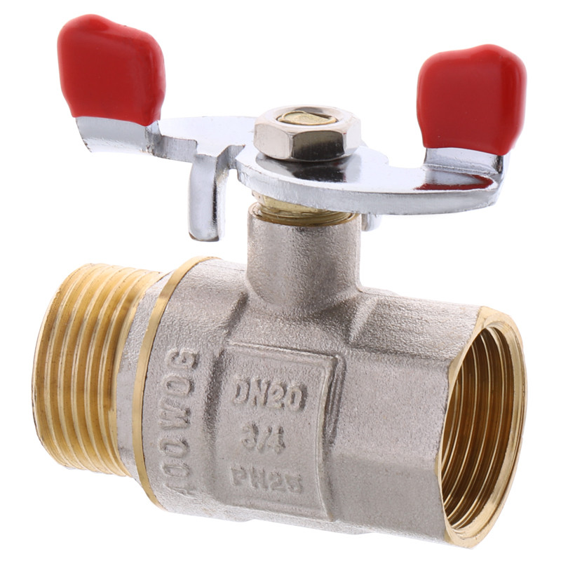 Кран кульовий WATERPRO 3/4" ГШМ (сталева метелик) (WP2908)