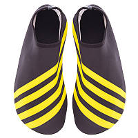 Обувь Skin Shoes для пляжа, плавания и спорта PL-0417-Y черный-желтый