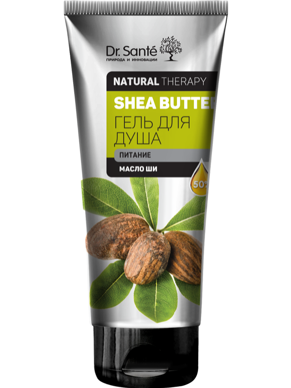Гель для душу SHEA BUTTER 200 мл Dr.Sante Natural Therapy, фото 1