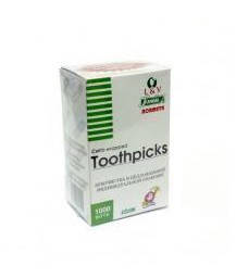 Зубочистки Toothpicks в індивідуальній упаковці 1000 шт.