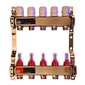 Колекторний блок із витратами (неіржавка сталь) 1" EP.S1110 х 05 EuroProduct