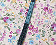 Тканина бавовна "Весняні квіти". Відріз 40*50 см, фото 2