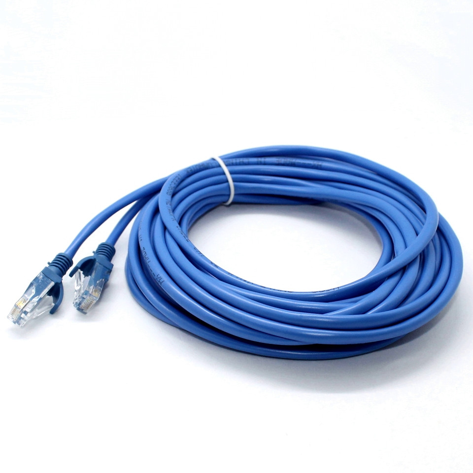 Патч-корд LAN 10 м CAT 5 UTP Мережевий кабель звита пара для інтернету та роутера Ethernet Лан