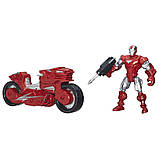 Go Розбірна фігурка Залізна людина з мотоциклом, Iron Man Hot-Shot Hot Rod, Mashers, Marvel, Hasbro M14-138255, фото 2